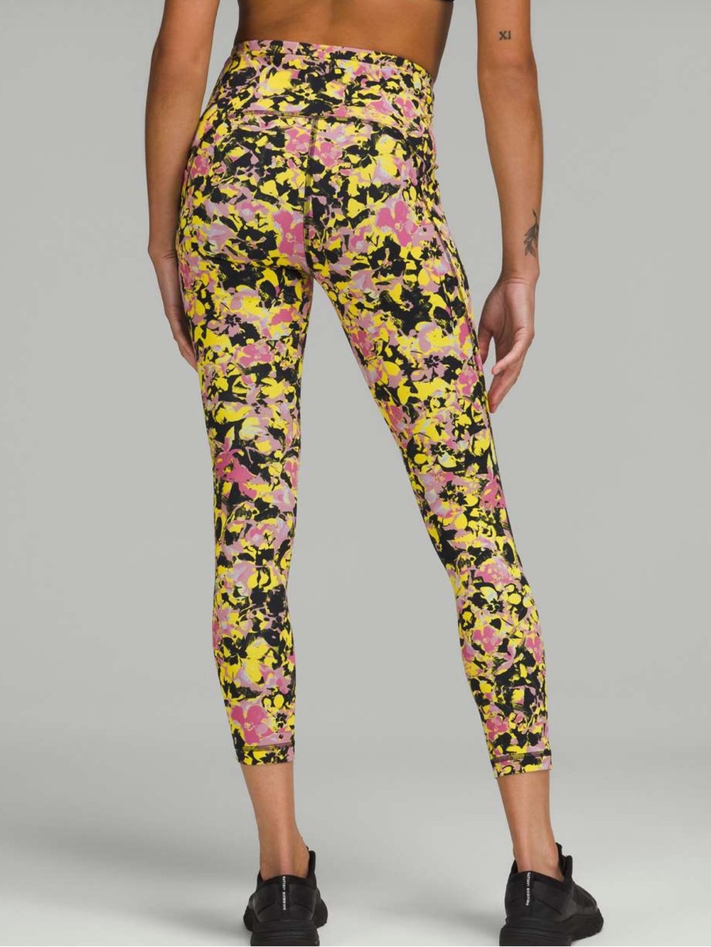 Lululemon Swift Speed High-Rise Tight Floral Yellow Multi Womens 18